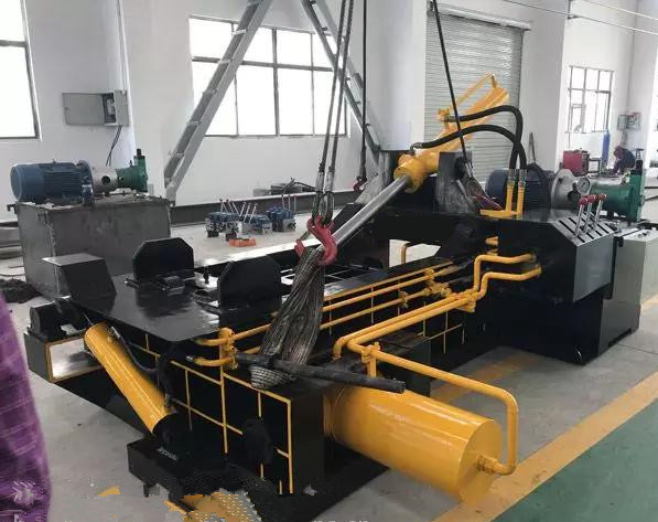 浙江250噸雙主缸廢鋼打包機，廢鐵打包機